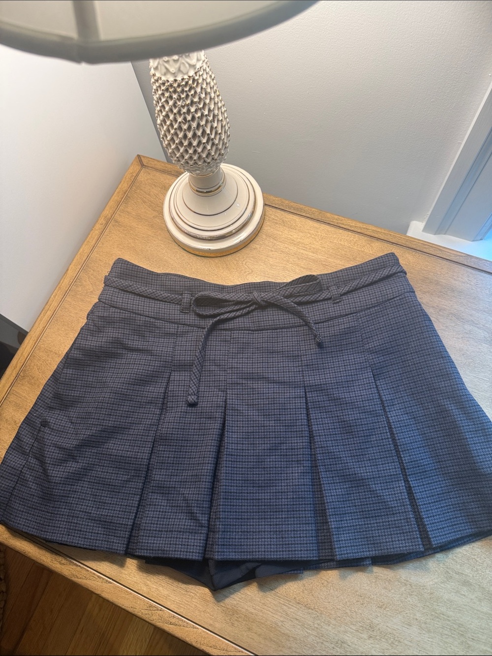 Hollister Plaid Pleated Mini Skort